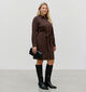 Vero Moda Curve Katty Robe mi-longue en Brun fonc&eacute; pour femmes (381436)