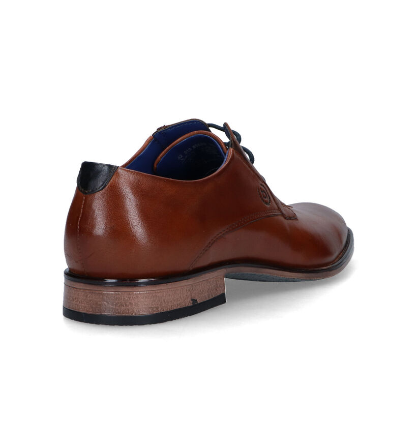 Bugatti Rinaldo Chaussures habillées en Cognac pour hommes (319244)