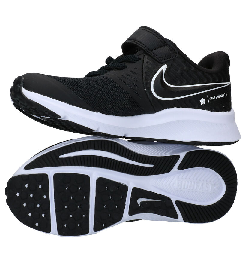 Nike Star Runner 2 Zwarte Sneakers in stof (277520)