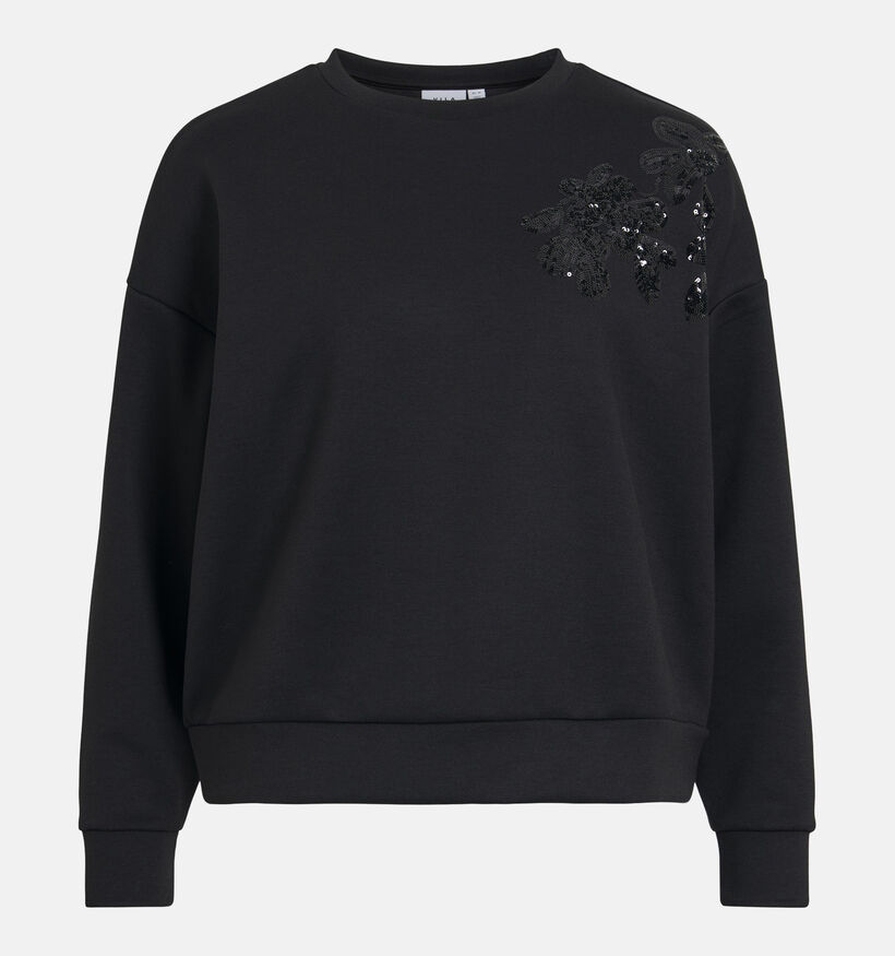Vila Siffa Sequins Zwarte Sweater voor dames (382045)