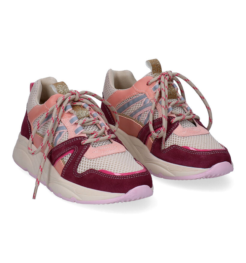 Poelman Baskets casual en Bordeaux pour femmes (303599)