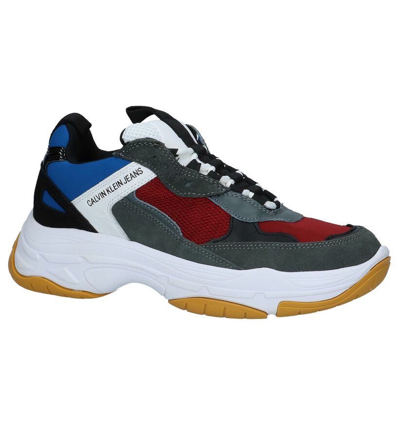 Witte Nineties Sneakers Calvin Klein Maya in daim (250386)