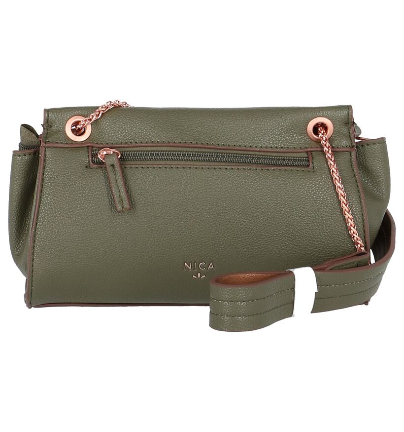 Nica Sacs à bandoulière en Vert kaki en simili cuir (203820)