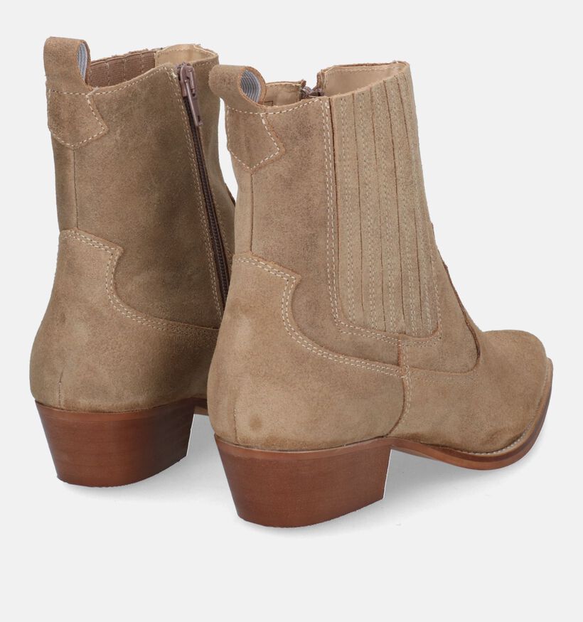 Poelman Camel Cowboy Boots voor dames (324931)