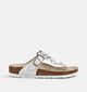 Birkenstock Gizeh Flower Leather Witte Teenslippers voor dames (373359)