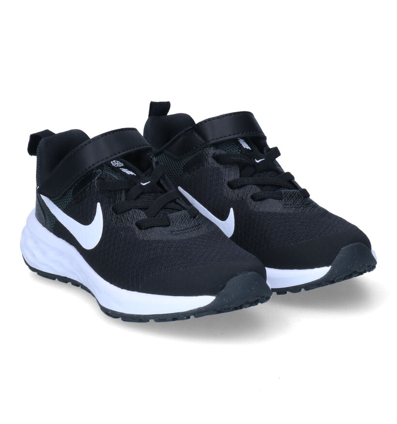 Nike Revolution 6 PS Zwarte Sneakers voor jongens, meisjes (325355)