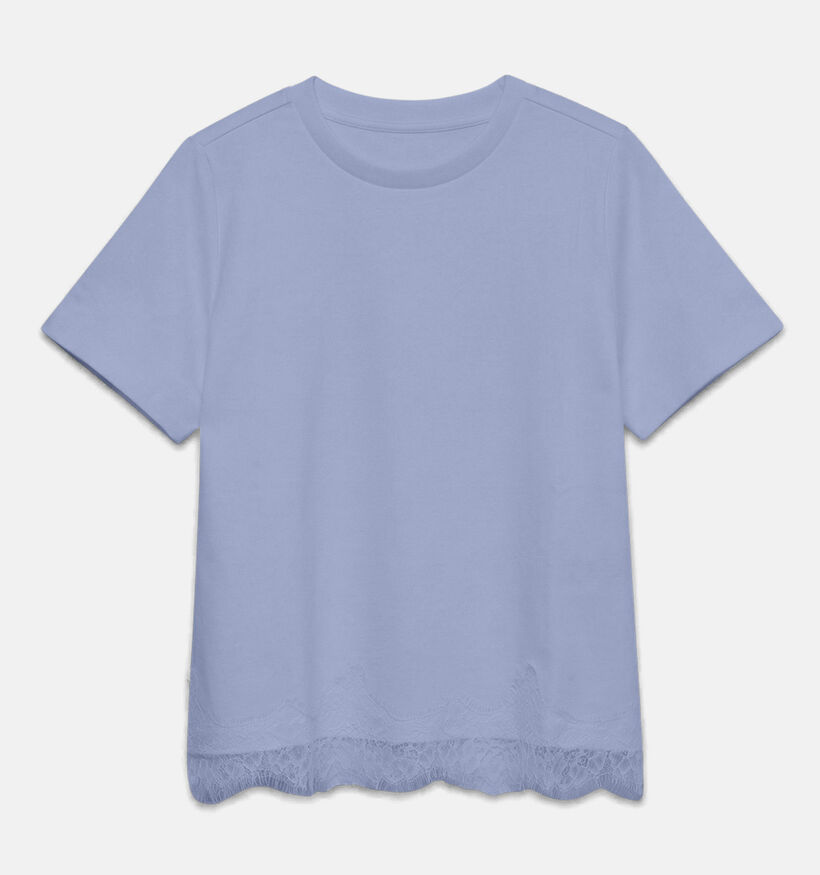 Vero Moda Sara Lace Lichtblauwe T-shirt voor dames (381637)