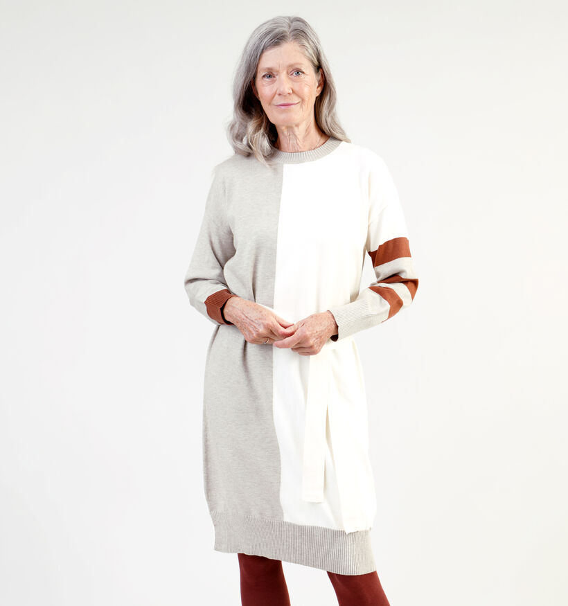 Dolce C. Robe pull en Écru pour femmes (340387)