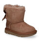 UGG Mini Bailey Bow Glitz Bottes en Cognac en daim (294871)