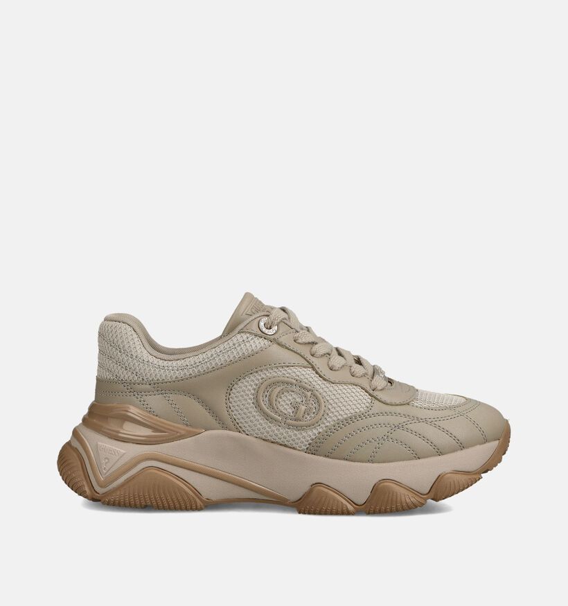 Guess Morriz Taupe Sneakers voor dames (362357) - geschikt voor steunzolen