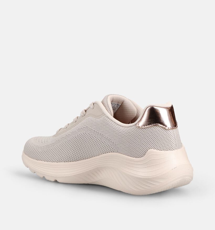 Skechers Bobs Squad Waves Baskets en Ecru pour femmes (375600) - pour semelles orthop&eacute;diques