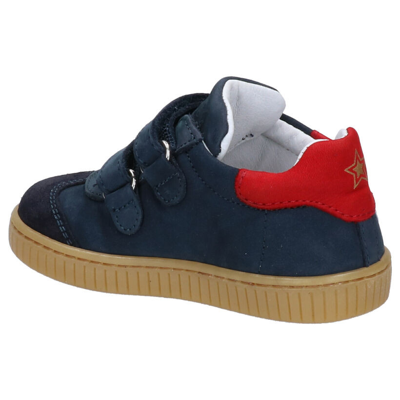 Bumba Msport Donkerblauwe Velcroschoentjes in nubuck (272498)