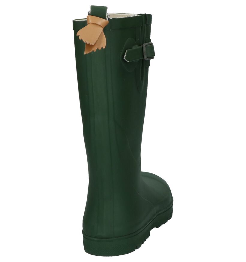 Aigle Woody Pop Bottes de pluie en Vert kaki pour filles, garçons (124211)