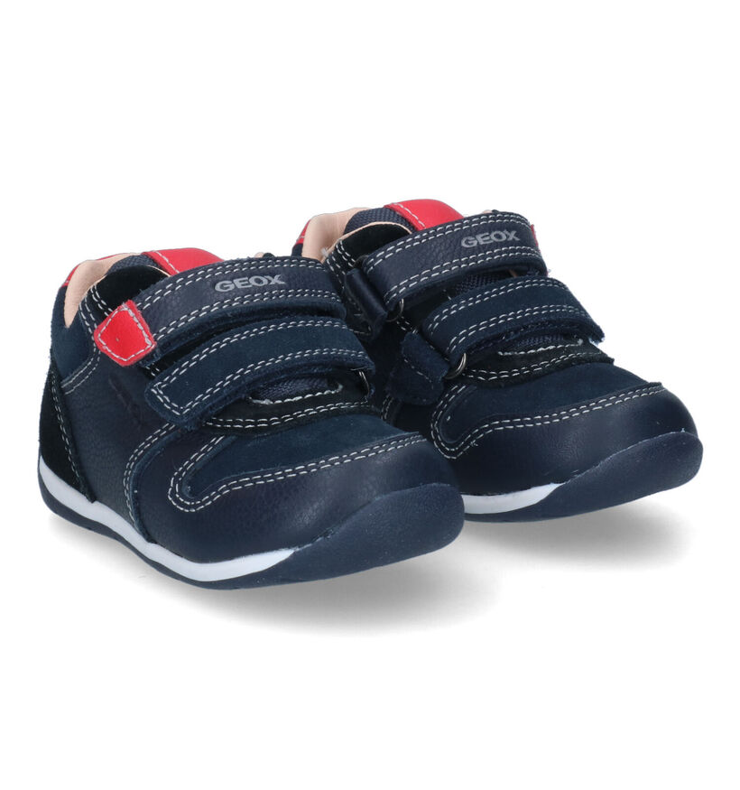 Geox Each Chaussures pour bébé en Bleu en cuir (317563)