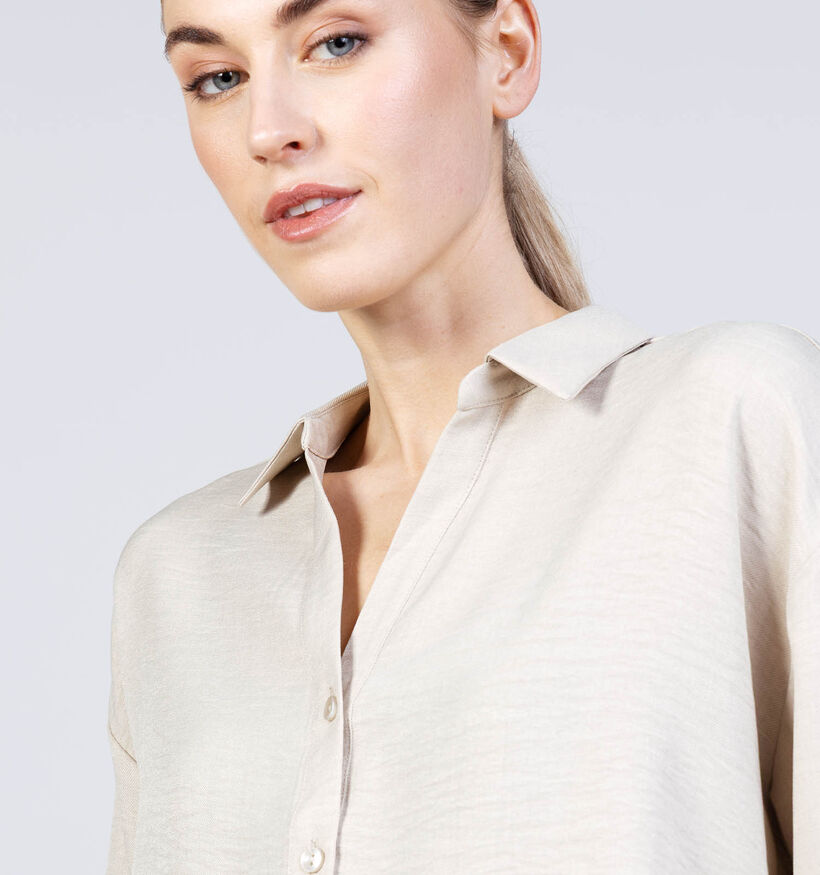 Vero Moda Melaney Queeny Blouse en Beige pour femmes (369438)
