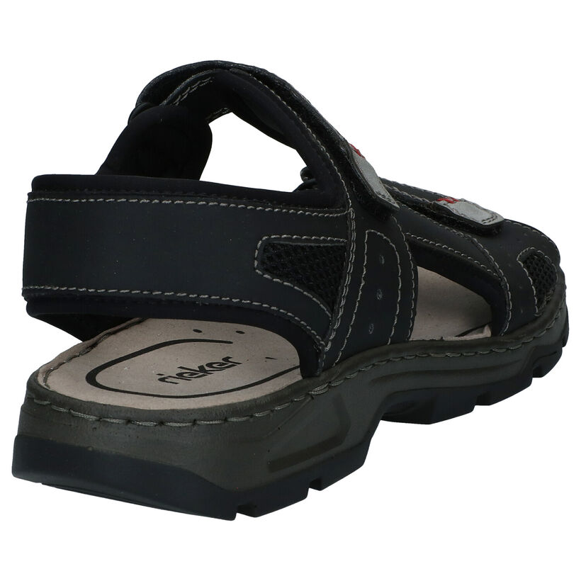 Rieker Sandales en Noir en simili cuir (308621)