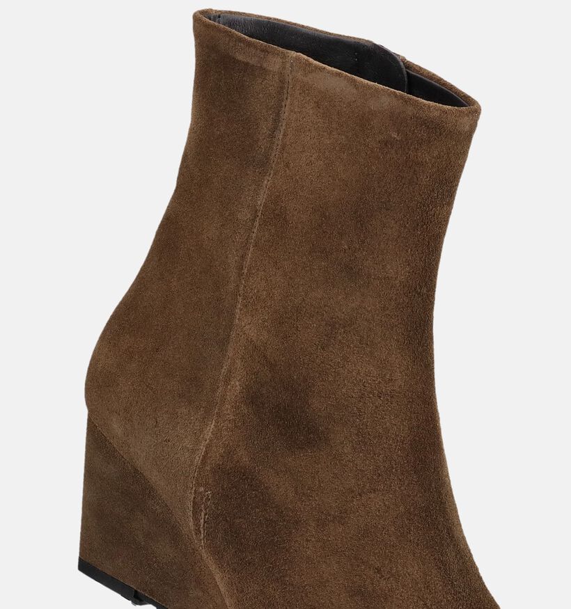 Zinda Bottines en Vert pour femmes (380878)