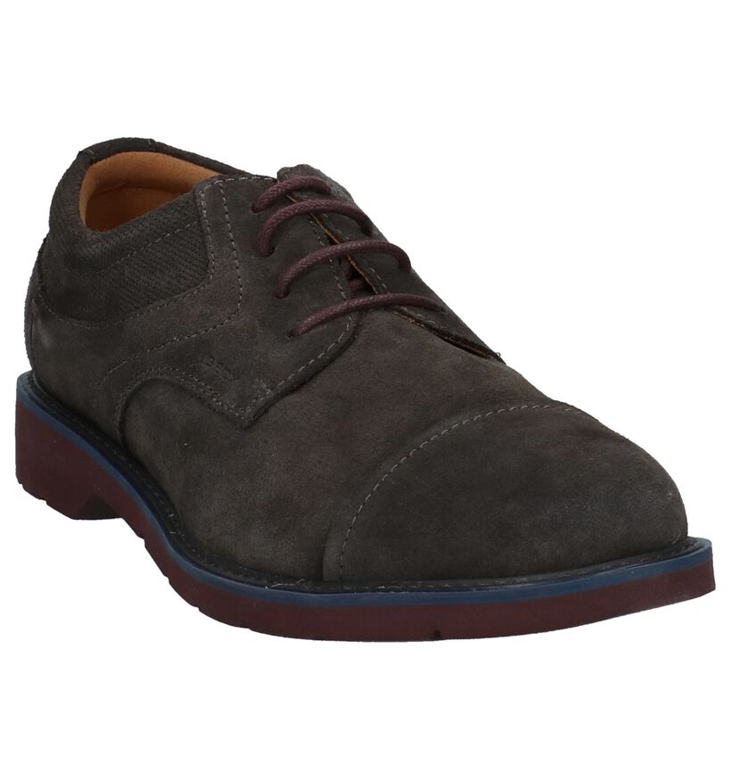 Geox Chaussures habillées en Brun foncé en daim (223758)