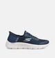 Skechers Go Walk Flex Grand Entry Blauwe Slip-in Sneakers voor dames (367461)