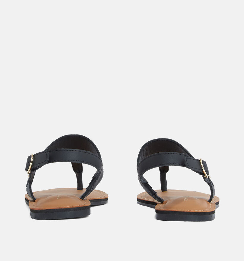 Tommy Hilfiger Sandales Plates en Noir pour femmes (352605)