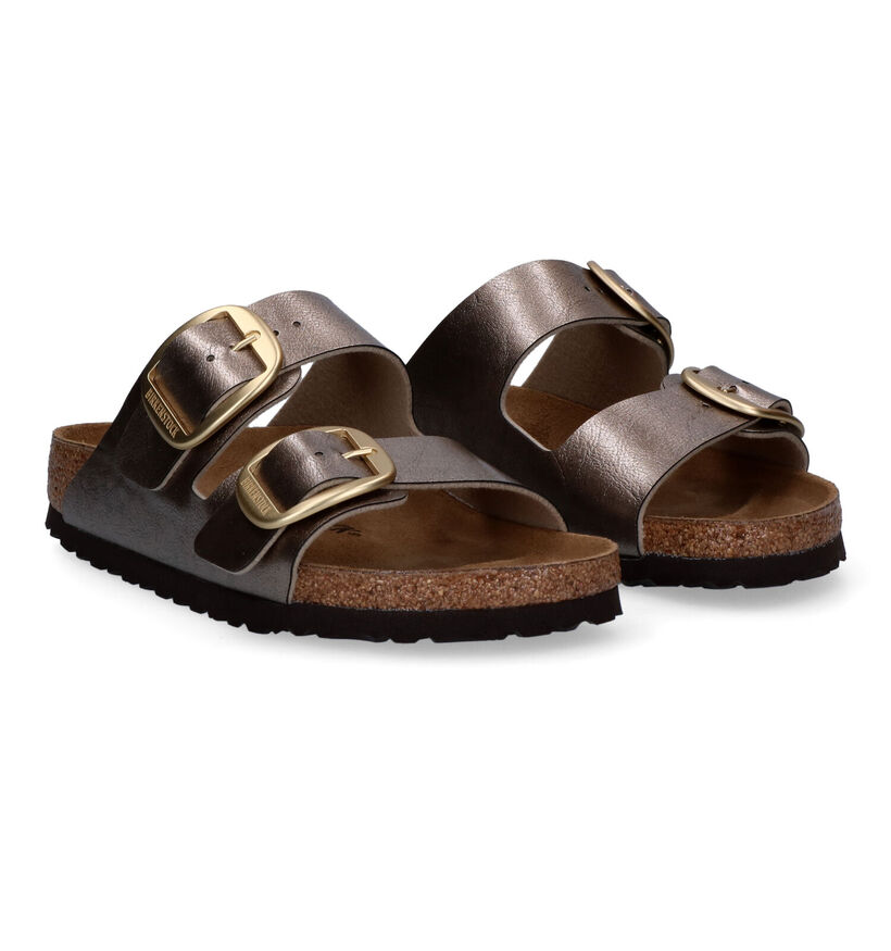 Birkenstock Arizona Big Buckle Nu-pieds en Noir pour femmes (337973)