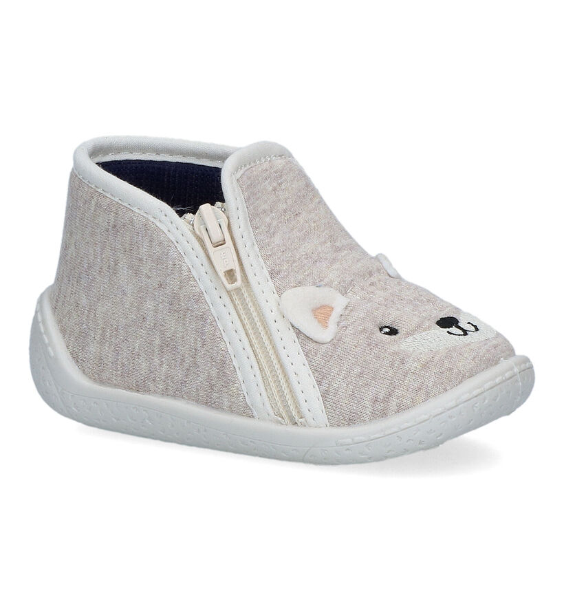 Milo & Mila Beige Pantoffels voor meisjes (325235)