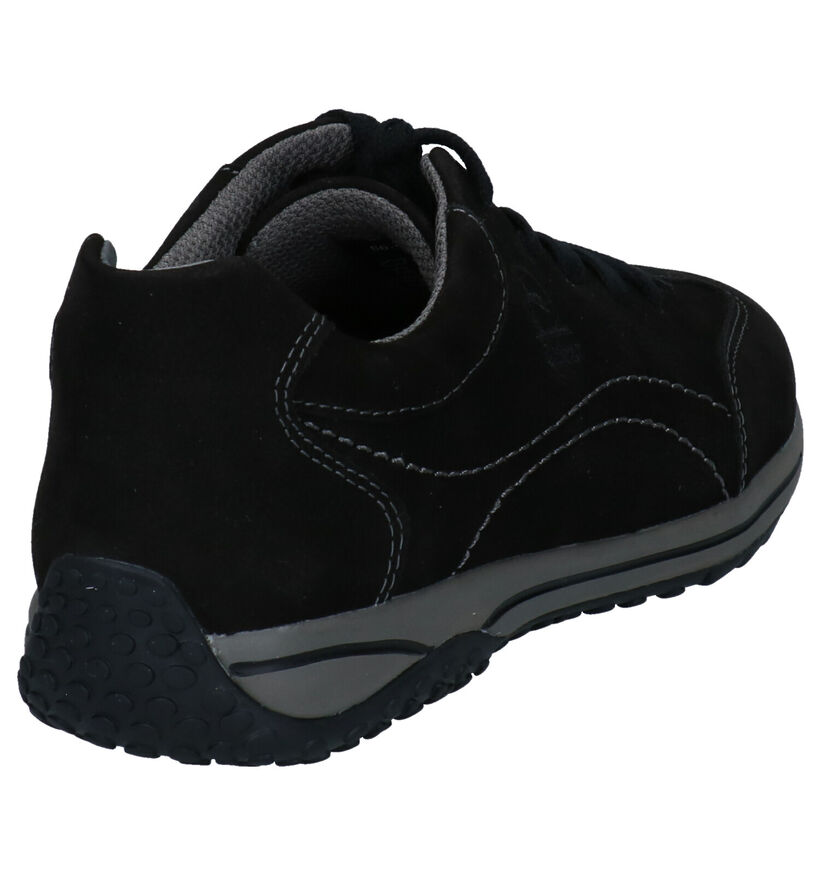 Gabor OptiFit Zwarte Veterschoenen voor dames (315300) - geschikt voor steunzolen