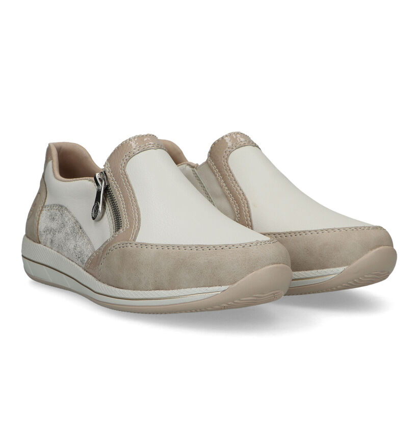 Rieker Beige Instappers in kunstleer (320229)