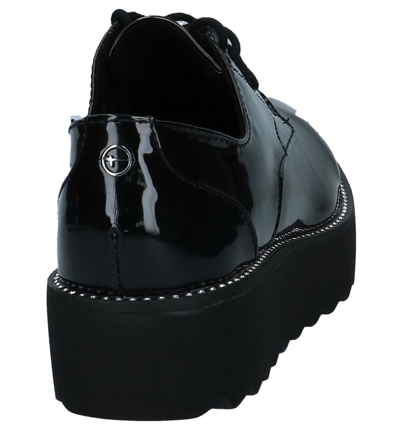 Zwarte Laké Oxford Veterschoenen Tamaris TOUCH it in kunstleer (226682)