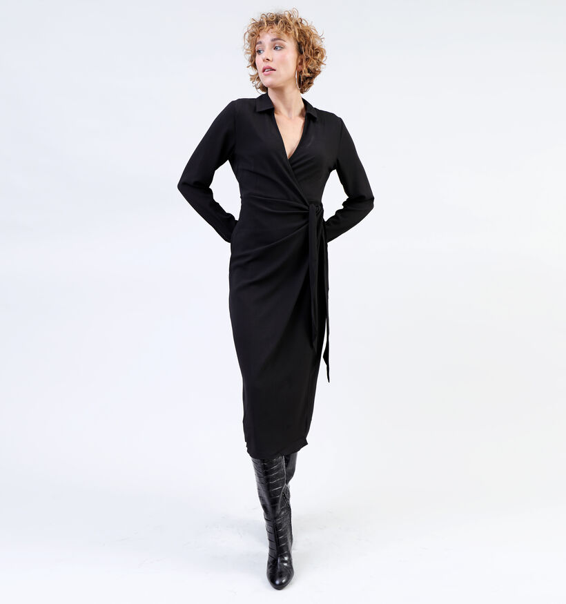 JDY Piper Wrap Robe en Noir pour femmes (340435)