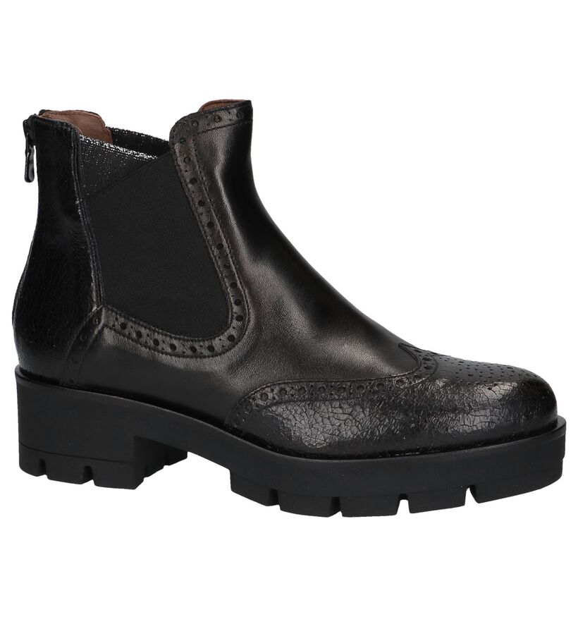 Zwarte Stoere Boots NeroGiardini in leer (226495)