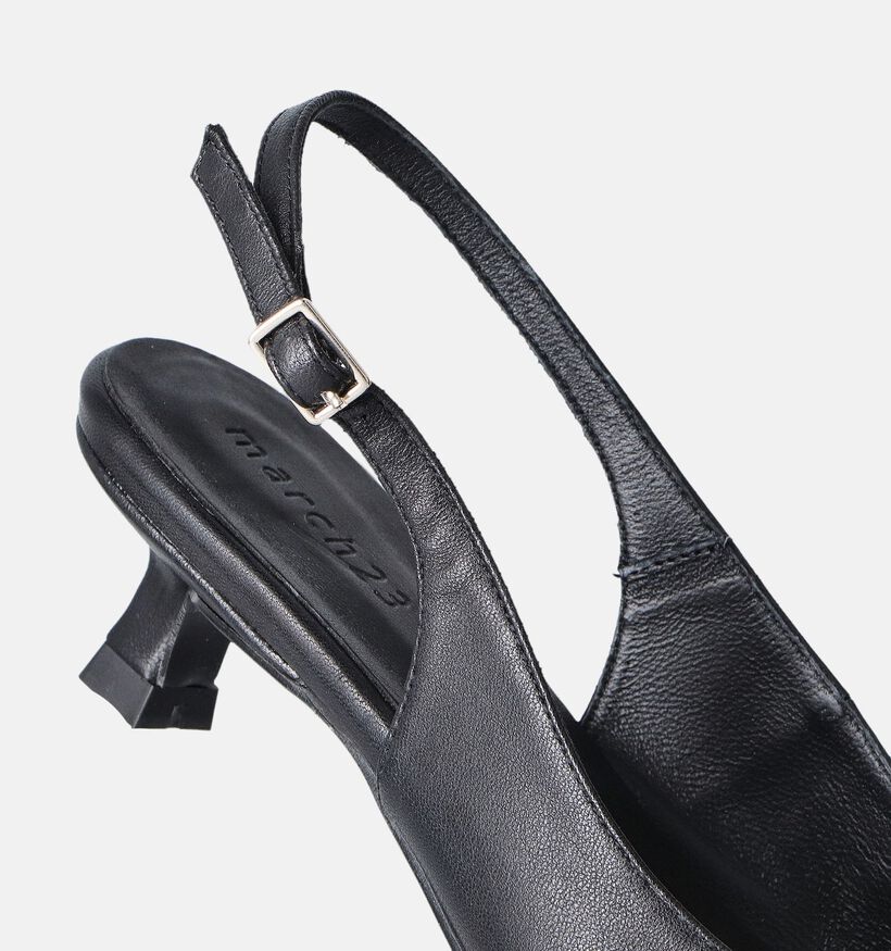 March23 Joey Escarpins Slingback en Noir pour femmes (355972)