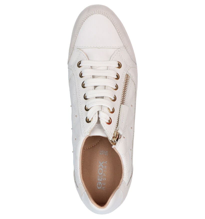 Geox Myria Chaussures à Lacets en Blanc en cuir (266837)