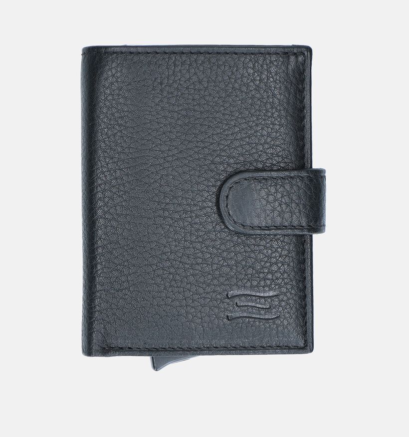 Crinkles Zwarte Overslagportemonnee voor dames (373860)