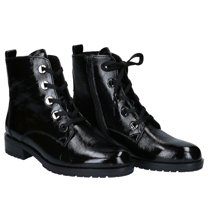 Gabor OptiFit Bottines en Noir en verni (294738)