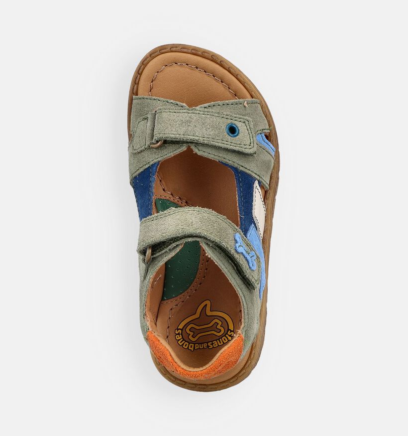 STONES and BONES Drake Sandales en Vert kaki pour gar&ccedil;ons (369656)