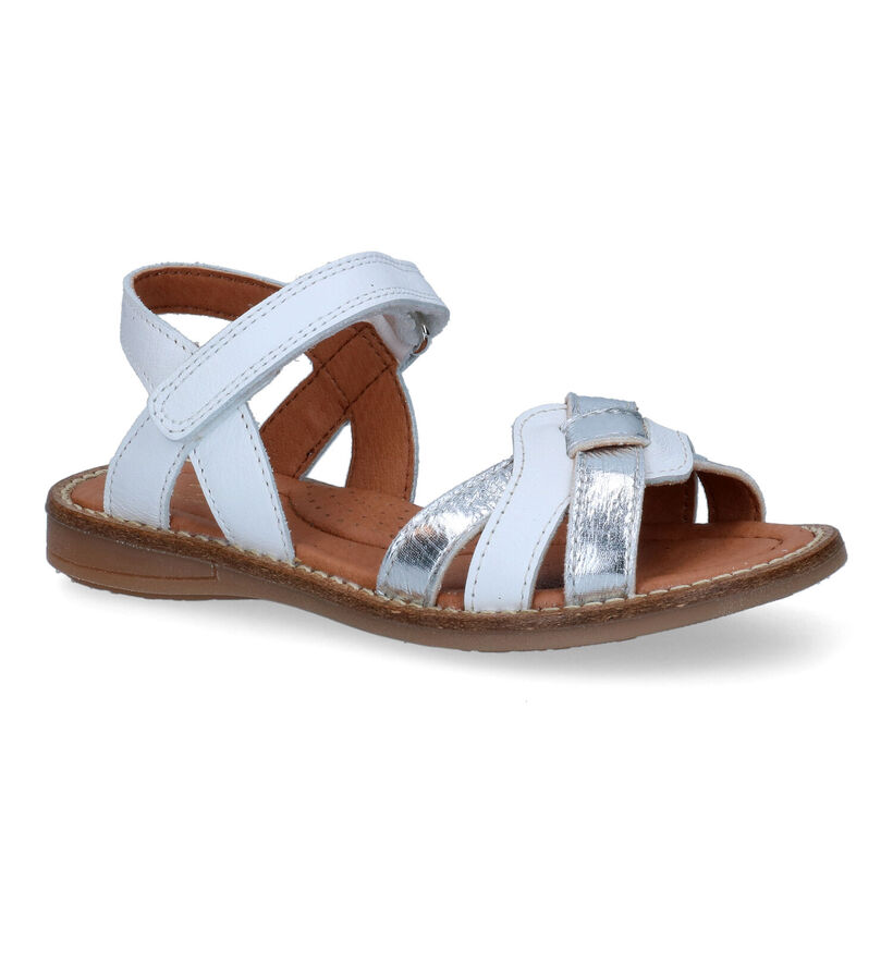 Little David Mona Sandales en Blanc en cuir (309787)