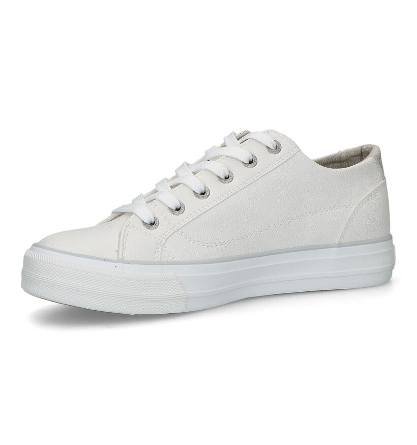 Mustang Witte Sneakers voor dames (336419) - geschikt voor steunzolen