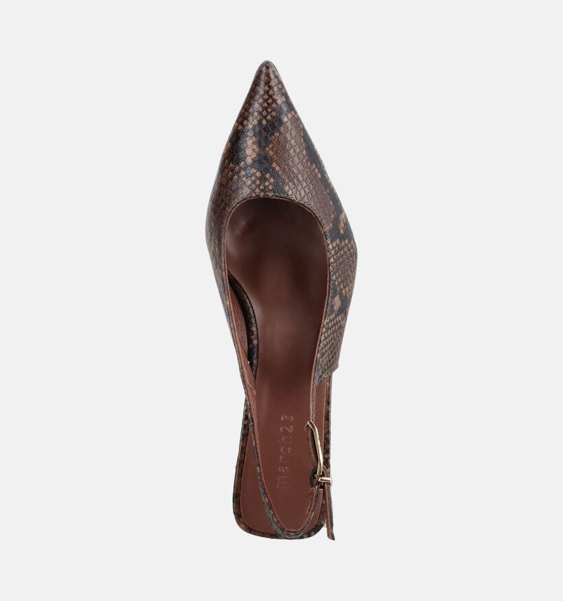 March23 Reese Pumps avec Slingback en Vert fonc&eacute; pour femmes (381039)