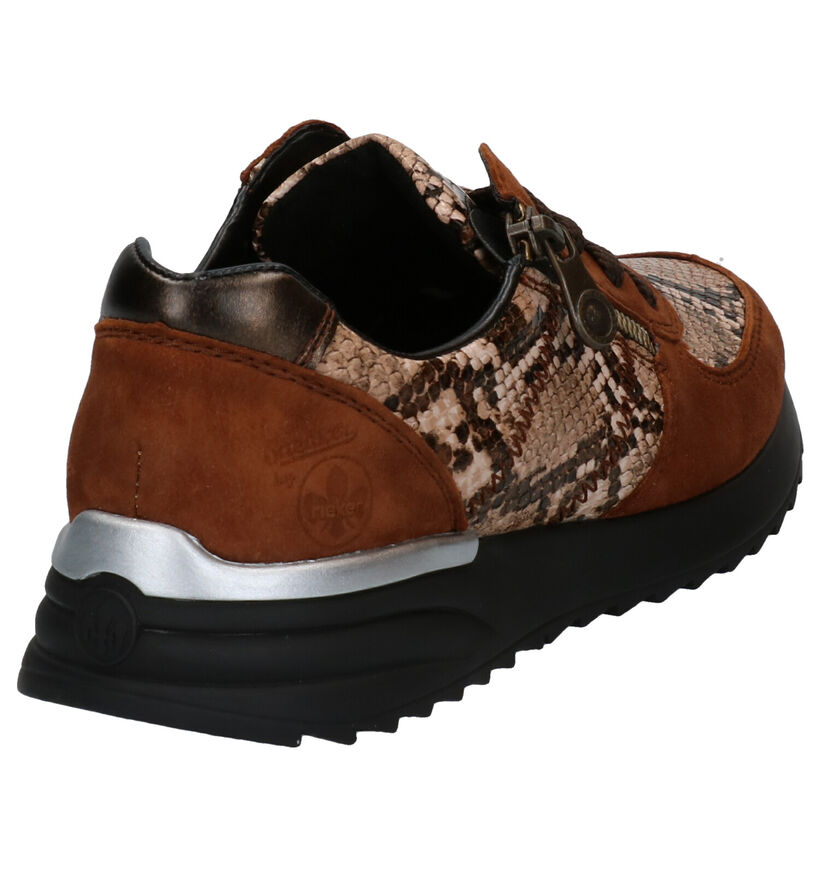 Rieker Blauwe Sneakers in nubuck (287464)
