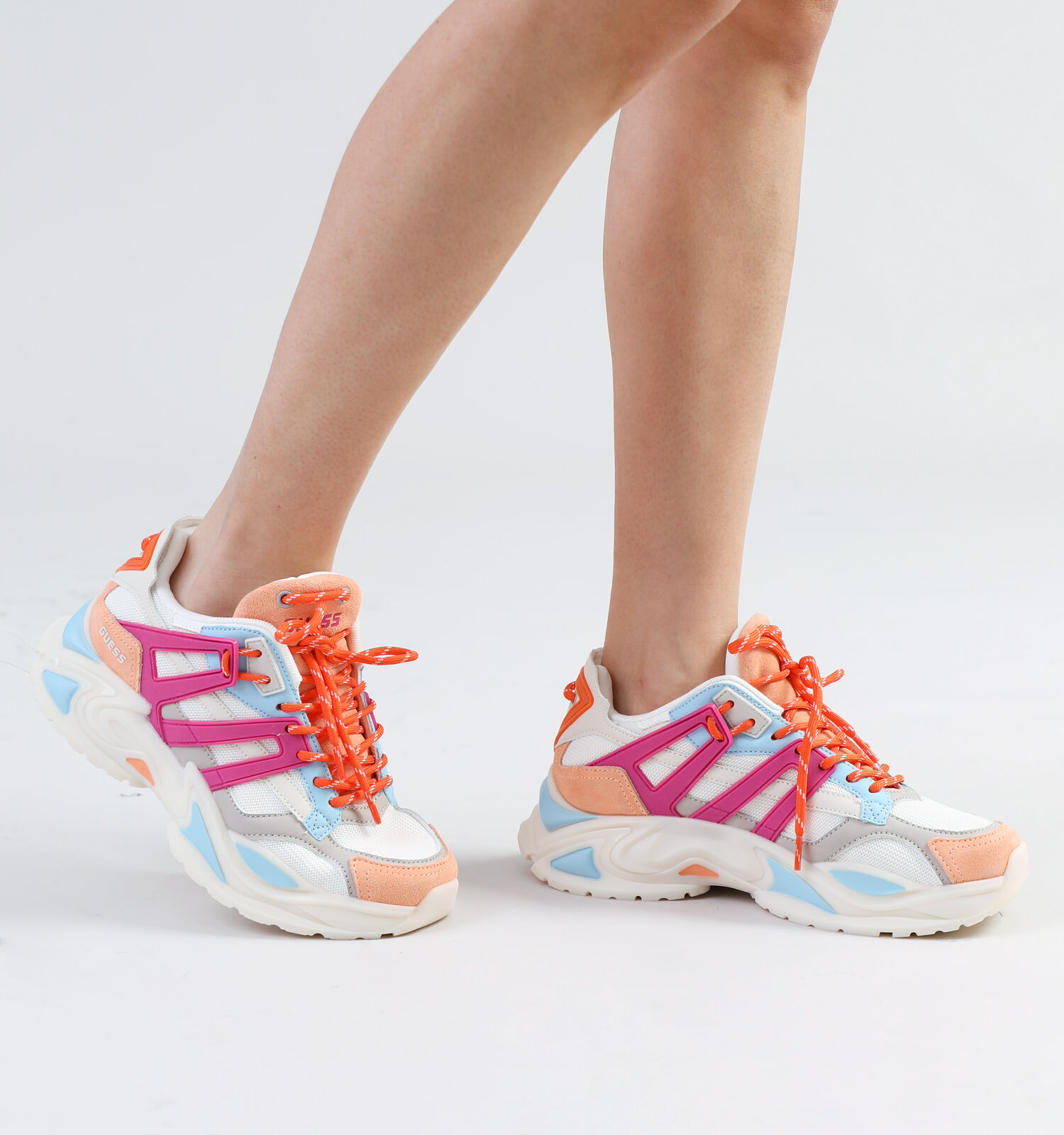 Guess Belluna Roze Sneakers Dames Sneakers Online op TORFS.BE