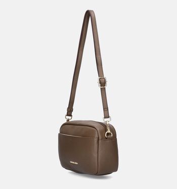 Laurent David Crossbody tassen Cognac/Groen