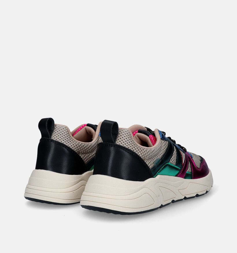 Poelman Baskets casual en Fuchsia pour femmes (341304)