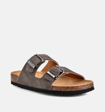 Scholl Slippers Bruin/Grijs
