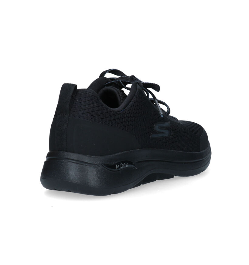 Skechers Go Walk Arch Fit Baskets en Noir pour hommes (326192) - pour semelles orthopédiques