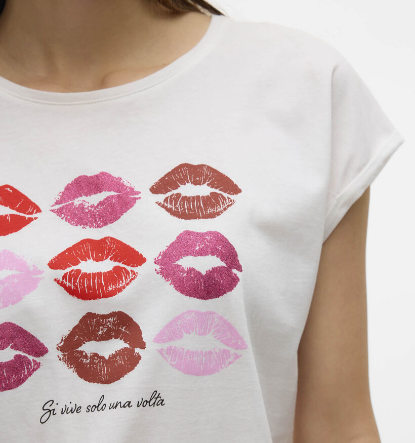 Vero Moda Cysma Wit T-shirt voor dames (353167)