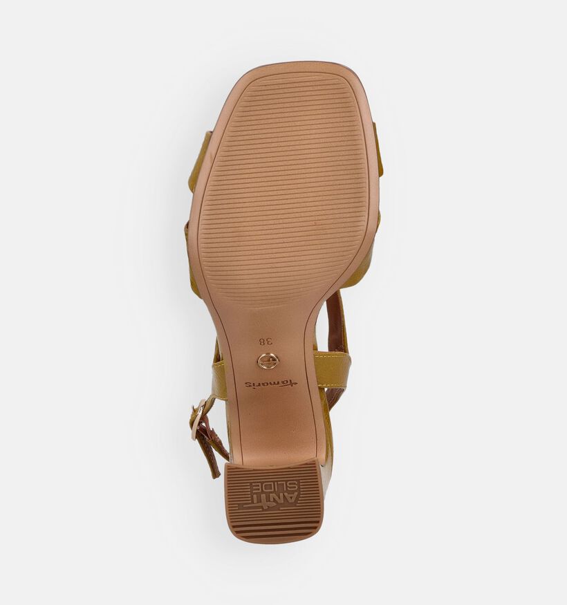 Tamaris Sandales &agrave; talons en Jaune pour femmes (371758)