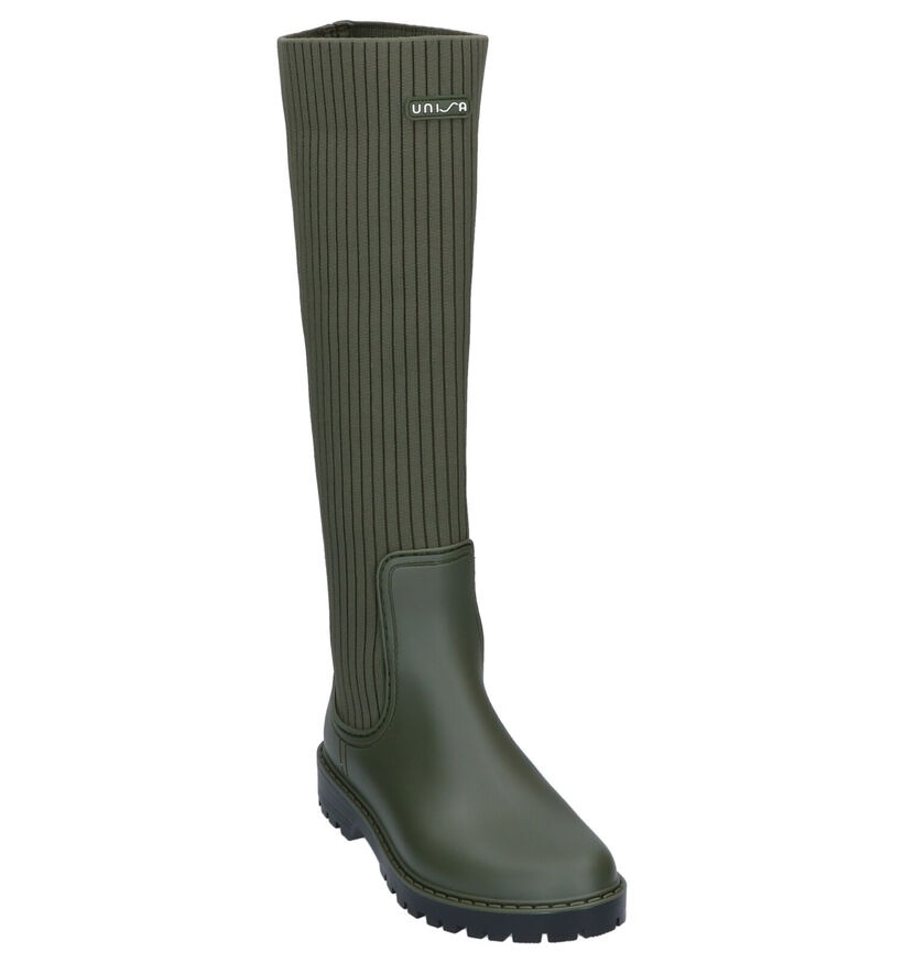 Unisa Alerce Kaki Regenlaarzen in kunststof (297879)
