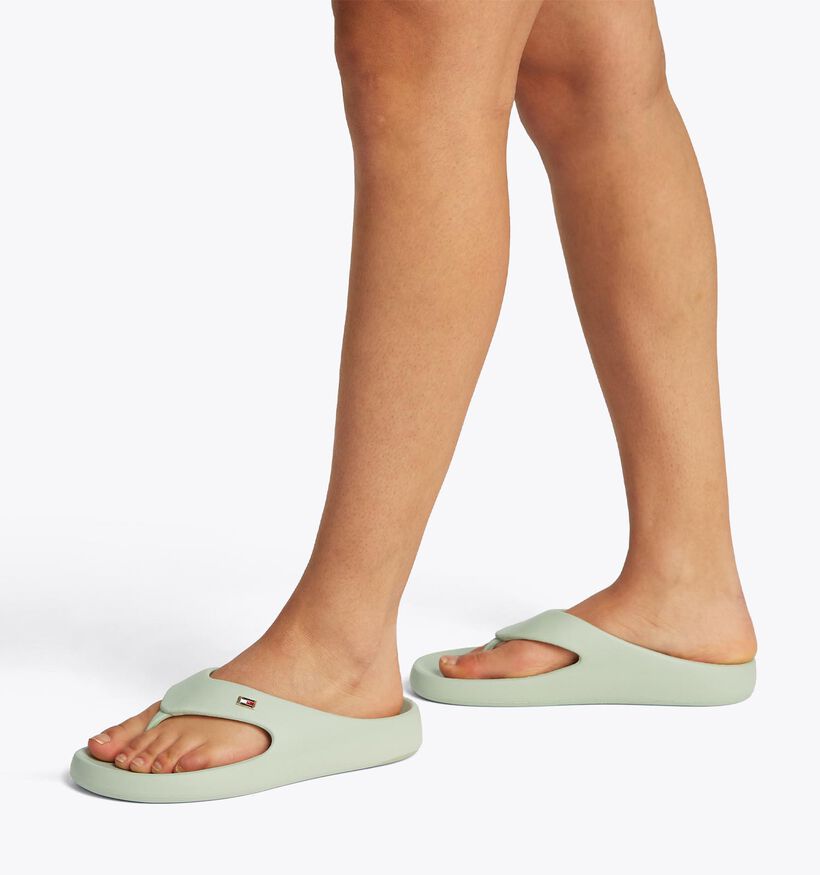 Tommy Hilfiger TH Comfort Beach Groene Teenslippers voor dames (352609)