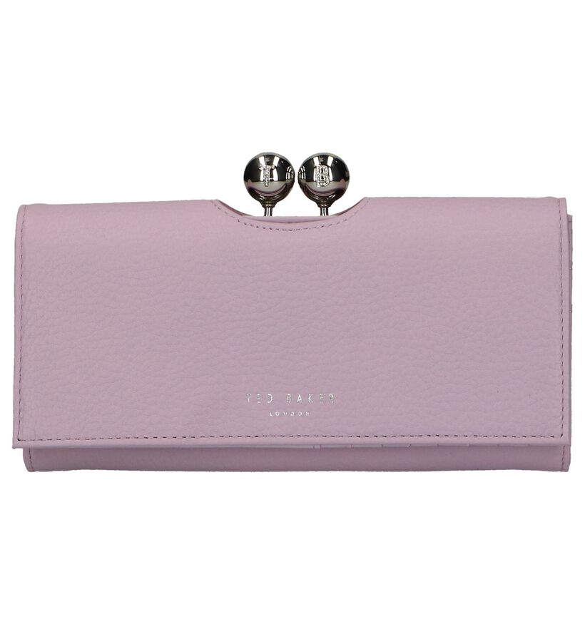 Ted Baker Josiey Porte-monnaie à rabat en Lila en cuir (242371)